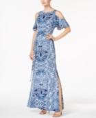 Jessica Howard Cold-shoulder Maxi Dress