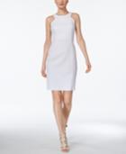 Calvin Klein Petite Textured Sheath Dress
