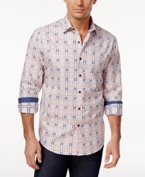 Tasso Elba Men's Ramini Plaid Cotton Shirt, Only At Macy's