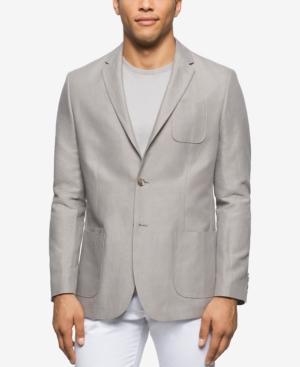 Calvin Klein Men's Denim Striped Linen Sport Coat