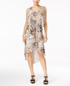 Thalia Sodi Ruffled High-low Shift Dress, Created For Macy's