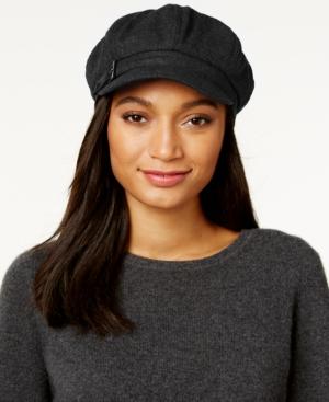 Nine West Croco-buckle Newsboy Cap