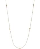 36" Long Bead Necklace In 14k Gold`