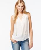 Maison Jules Sleeveless Tassel-detail Top, Only At Macy's