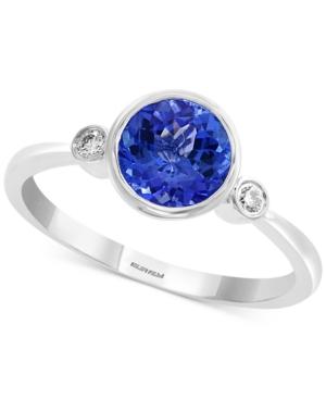 Effy Tanzanite (1-1/4 Ct. T.w.) & Diamond Accent Ring In 14k White Gold
