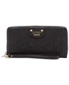 Guess G Cube Quilted Large Zip Around Wallet