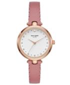 Kate Spade New York Women's Holland Pink Leather Strap Watch 34mm