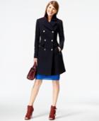 Vince Camuto A-line Military Walker Coat