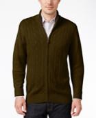 Tricots St Raphael Men's Cable-knit Zip Sweater