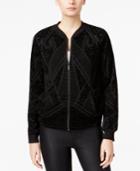 Bar Iii Velvet Bomber Jacket, Only At Macy's