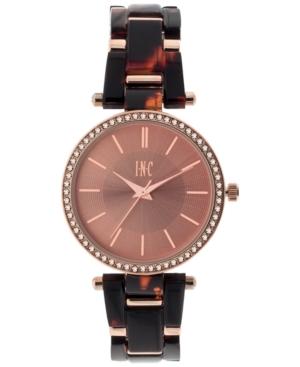 I.n.c. Women's Metal & Acrylic Link Bracelet Watch 35mm, Created For Macy's