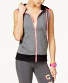 Material Girl Active Juniors' Sleeveless Hoodie, Only At Macy's