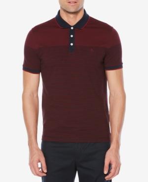 Original Penguin Men's Heritage Engineered-stripe Polo