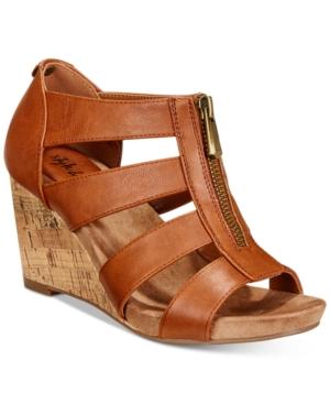 Style & Co Fettee Platform Wedge Sandals, Created For Macy's Women's Shoes