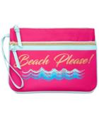 Celebrate Shop Beach Please Cooler-compartment Wristlet
