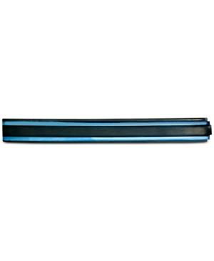 Men's Two-tone Tie Bar In Matte Black & Shiny Blue Ion-plated Stainless Steel