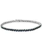 Sapphire (11-3/4 Ct. T.w.) Marquise Tennis Bracelet In Sterling Silver