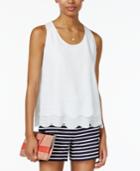Maison Jules Layered Scallop-hem Top, Only At Macy's