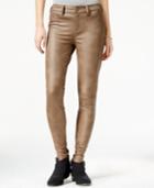 Tinseltown Juniors' Faux-leather Skinny Jeans