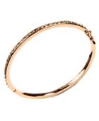 Givenchy Bracelet, Rose Gold-tone Silk Swarovski Element Bangle Bracelet