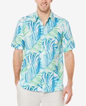 Cubavera Men's Linen Tropical Print Shirt