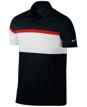 Nike Men's Mobility Dri-fit Colorblocked Golf Polo