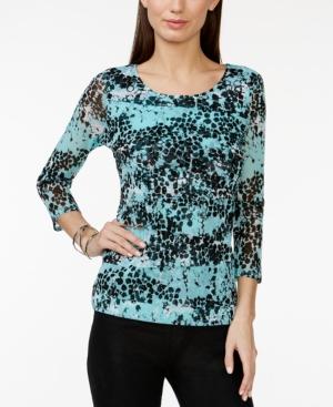 Alfani Petite Tiered Chiffon Top, Only At Macy's