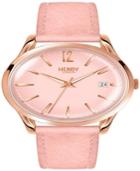 Henry London Shoreditch Ladies 39mm Nude Leather Strap Watch With Rose Gold Stainless Steel Casing