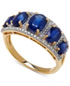 Sapphire (3 Ct. T.w.) And Diamond (1/8 Ct. T.w.) Ring In 14k Gold