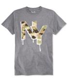 Univibe Men's Ny Camo Drip T-shirt