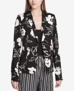 Calvin Klein Printed Shawl-collar Blazer