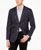 Tallia Orange Men's Modern-fit Navy Floral Sport Coat