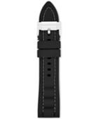 Fossil Men's Black Silicone Watch Strap 22mm S221258