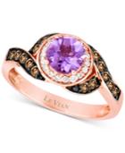 Le Vian Amethyst (5/8 Ct. T.w.) And Diamond (1/3 Ct. T.w.) Ring In 14k Rose Gold