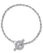 Inc International Concepts Silver-tone Crystal Toggle Chain Necklace, Only At Macy's