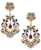 I.n.c. Gold-tone Multi-stone Drop Earrings, Created For Macy's
