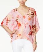 Thalia Sodi Front-zip Cape Tunic, Only At Macy's