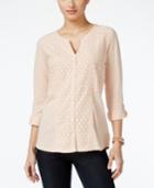 Style & Co. Lace Shirt, Only At Macy's