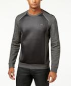 Calvin Klein Men's Slim-fit Mixed Media Shirt
