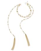 Catherine Stein For Inc International Concepts Gold-tone Imitation Pearl Tassel Choker, Only At Macy's