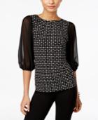 Vince Camuto Illusion-sleeve Top