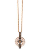 Le Vian Chocolatier Deco Estate Collection Diamond Circle 18 Pendant Necklace (1/3 Ct. T.w.) In 14k Rose Gold