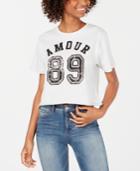 Rebellious One Juniors' Amour 89 Graphic T-shirt