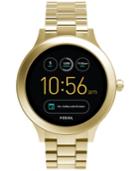 Fossil Q Women's Venture Gen 3 Gold-tone Stainless Steel Bracelet Touchscreen Smart Watch 42mm