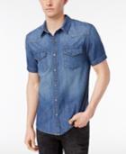Calvin Klein Jeans Men's Western Denim Cotton Shirt