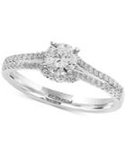 Effy Infinite Love Diamond Engagement Ring (3/4 Ct. T.w.) In 18k White Gold