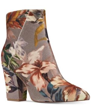 Nine West Savitra Floral Print Booties Women's Shoes