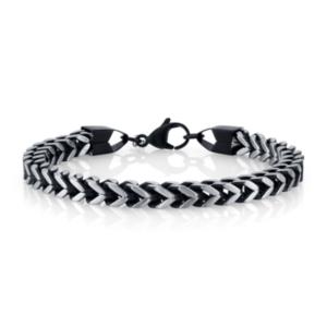 He Rocks 6mm Franco Chain Stainless Steel Bracelet, 8.5