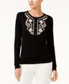 August Silk Embroidered Cardigan