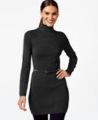 Inc International Concepts Petite Belted Turtleneck Tunic, Only At Macy's